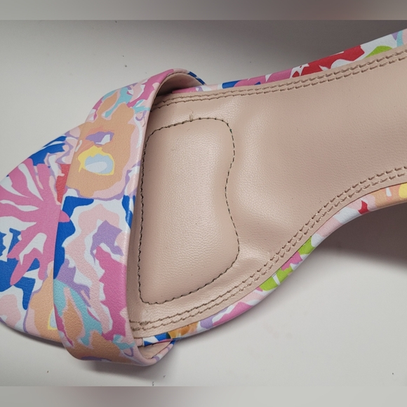 Kelly & Katie 7 Kirstie Floral Ankle Strappy Sandals Open Toe Confort Insole - Picture 5 of 9